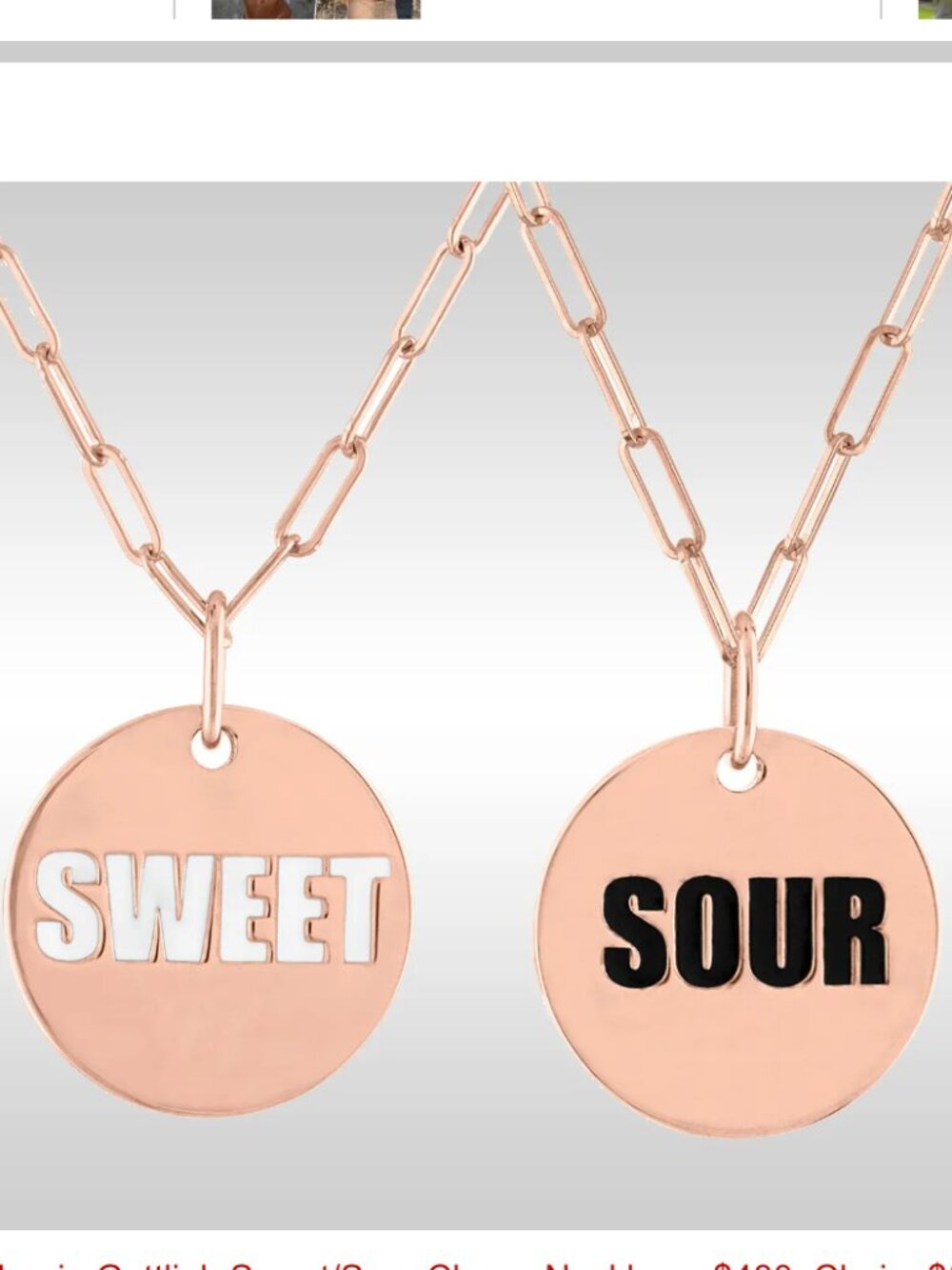 ISO Stephanie Gottlieb x By Robin Blair Sweet and Sour Double Sided Charm